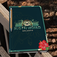 Official Sloth World Orlando Tropical Field A5 Notebook